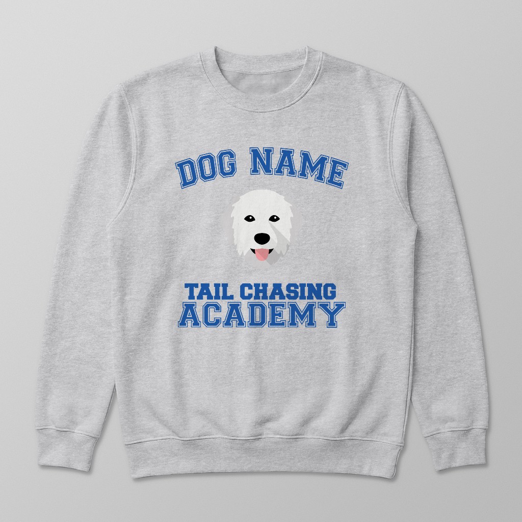 Tail Chasing Academy: Personalized {breedFullName} Sweatshirt