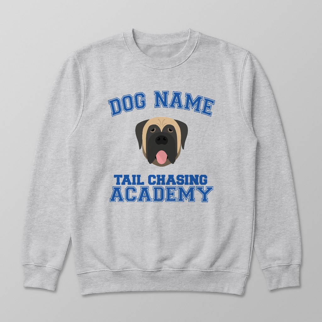 Tail Chasing Academy: Personalized {breedFullName} Sweatshirt