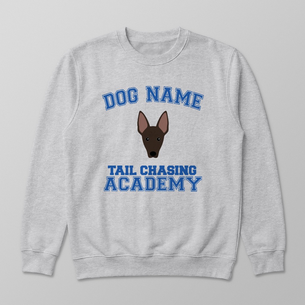 Tail Chasing Academy: Personalized {breedFullName} Sweatshirt