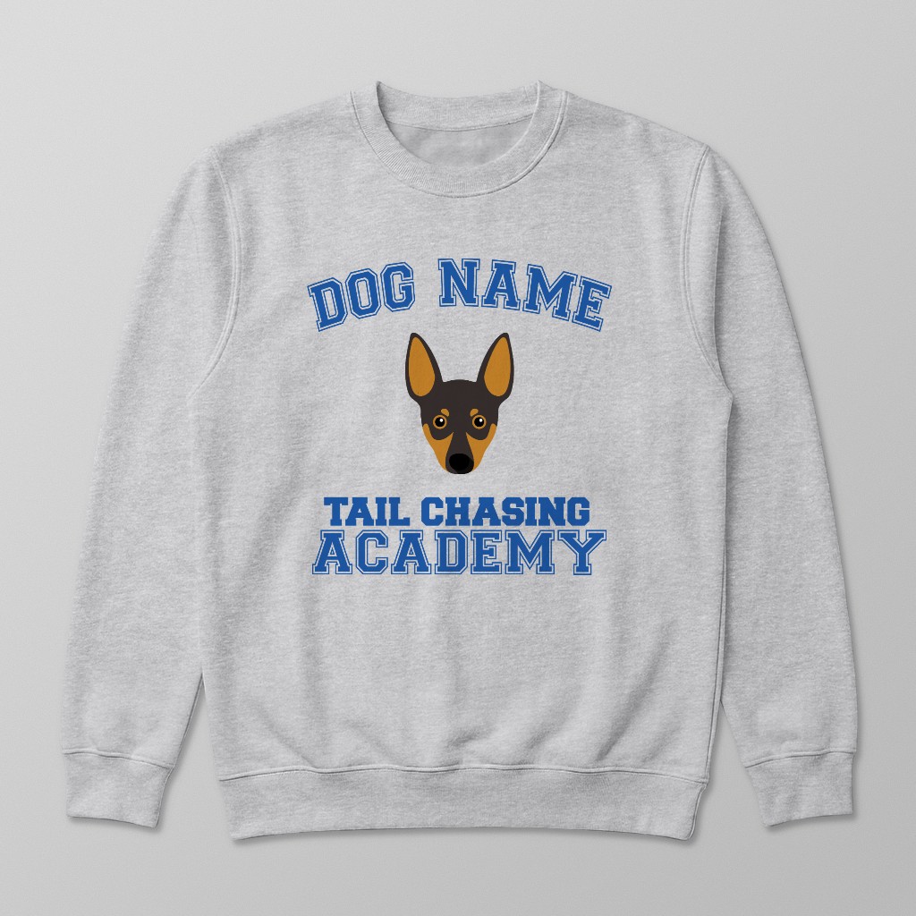 Tail Chasing Academy: Personalized {breedFullName} Sweatshirt