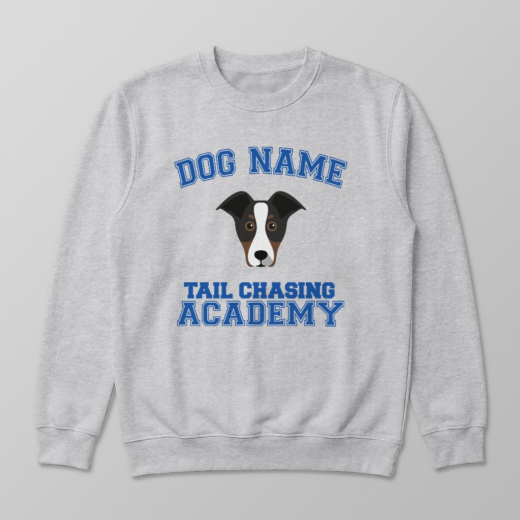 Tail Chasing Academy: Personalized {breedFullName} Sweatshirt