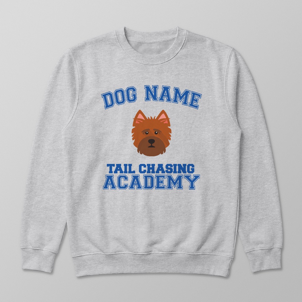 Tail Chasing Academy: Personalized {breedFullName} Sweatshirt