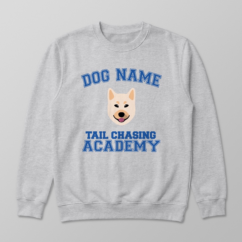 Tail Chasing Academy: Personalized {breedFullName} Sweatshirt
