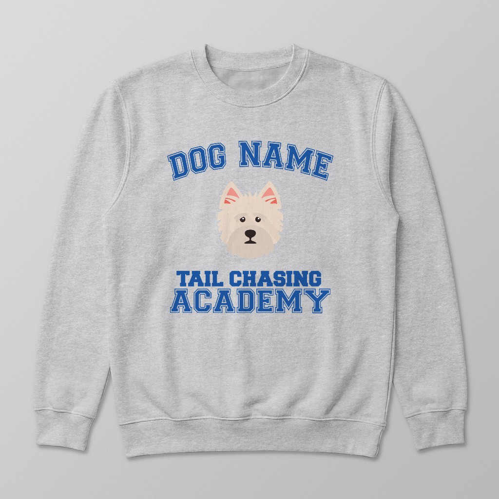 Tail Chasing Academy: Personalized {breedFullName} Sweatshirt