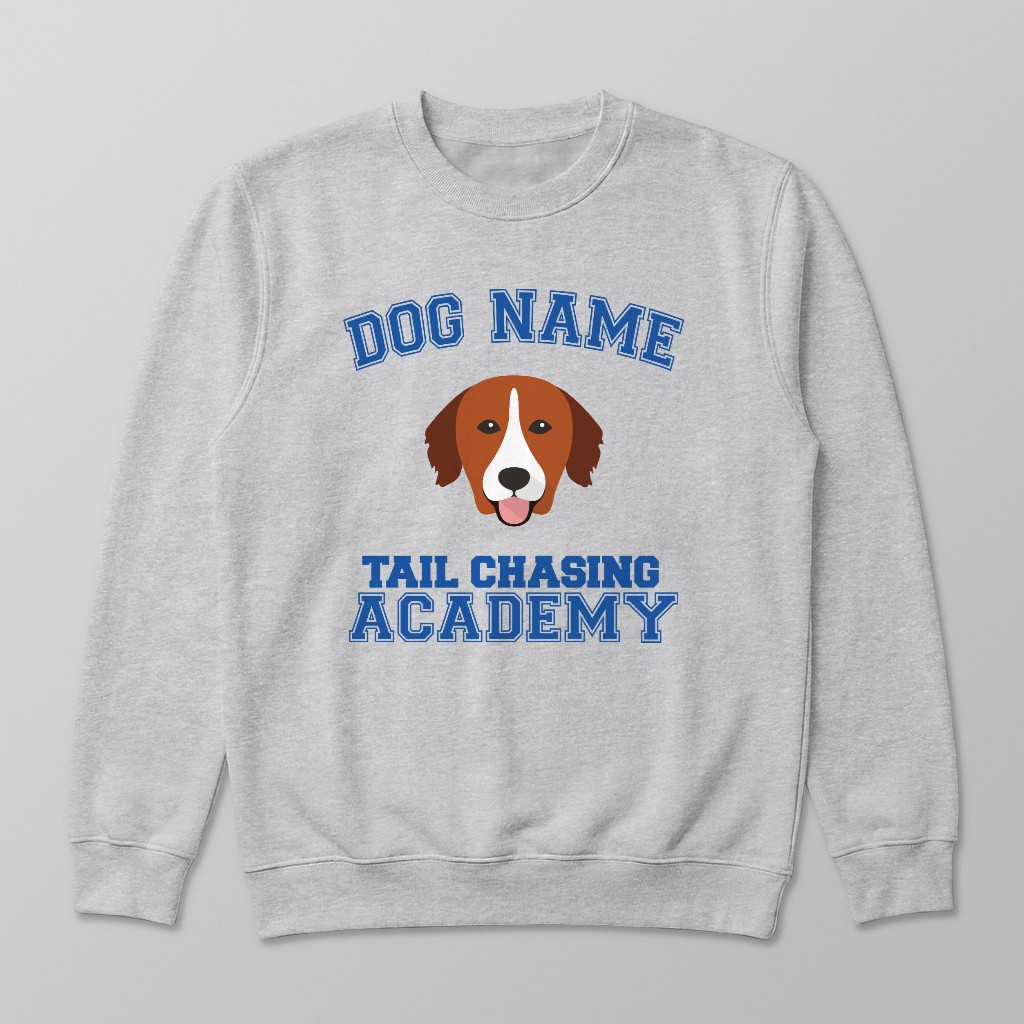 Tail Chasing Academy: Personalized {breedFullName} Sweatshirt