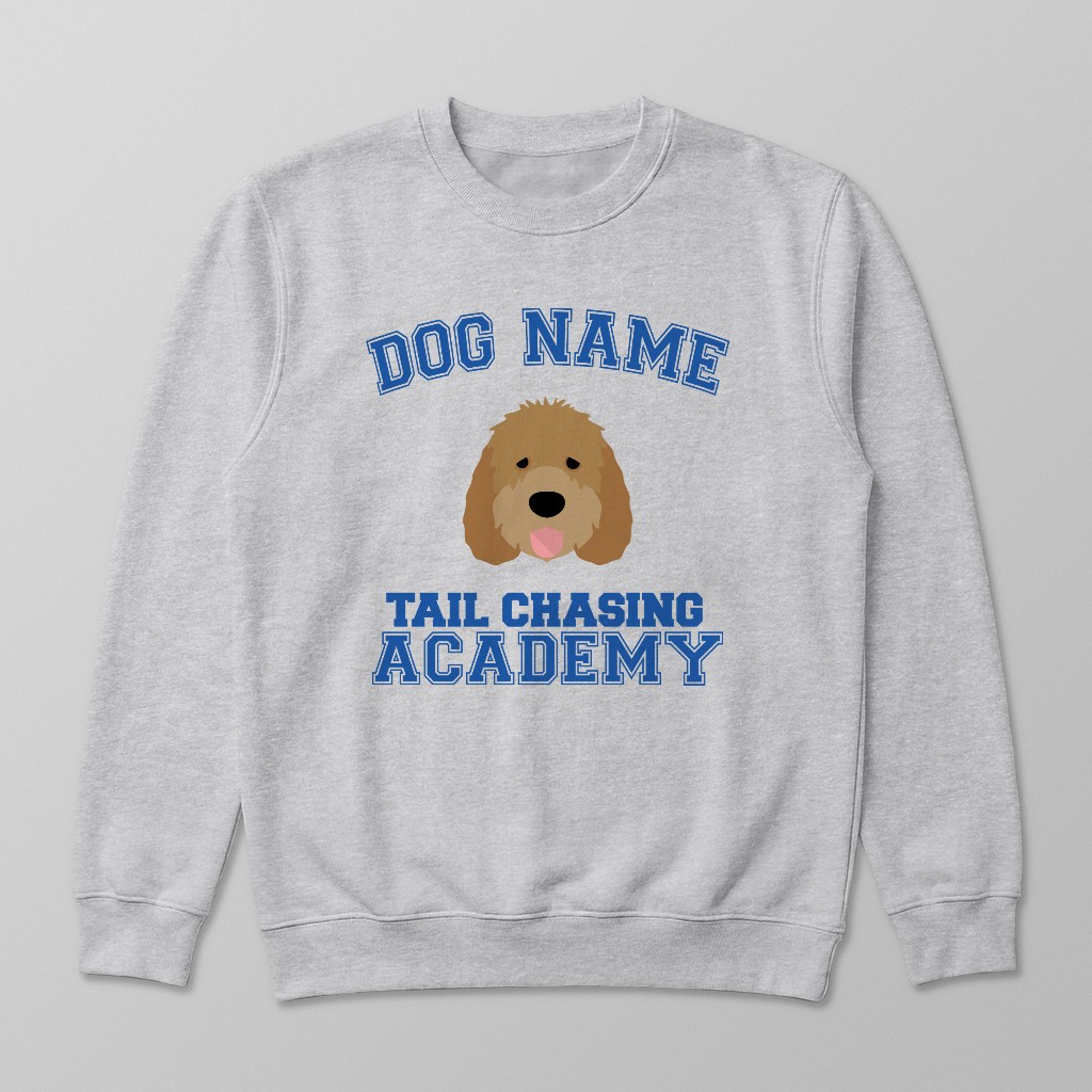 Tail Chasing Academy: Personalized {breedFullName} Sweatshirt