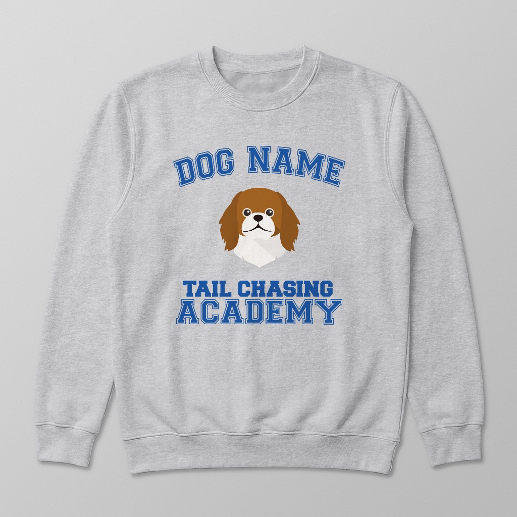 Tail Chasing Academy: Personalized {breedFullName} Sweatshirt