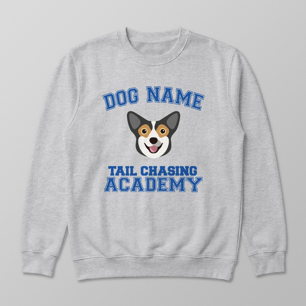 Tail Chasing Academy: Personalized {breedFullName} Sweatshirt