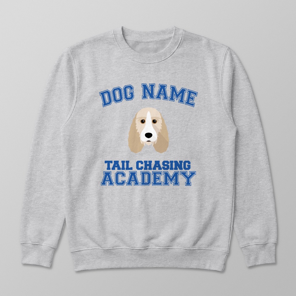 Tail Chasing Academy: Personalized {breedFullName} Sweatshirt