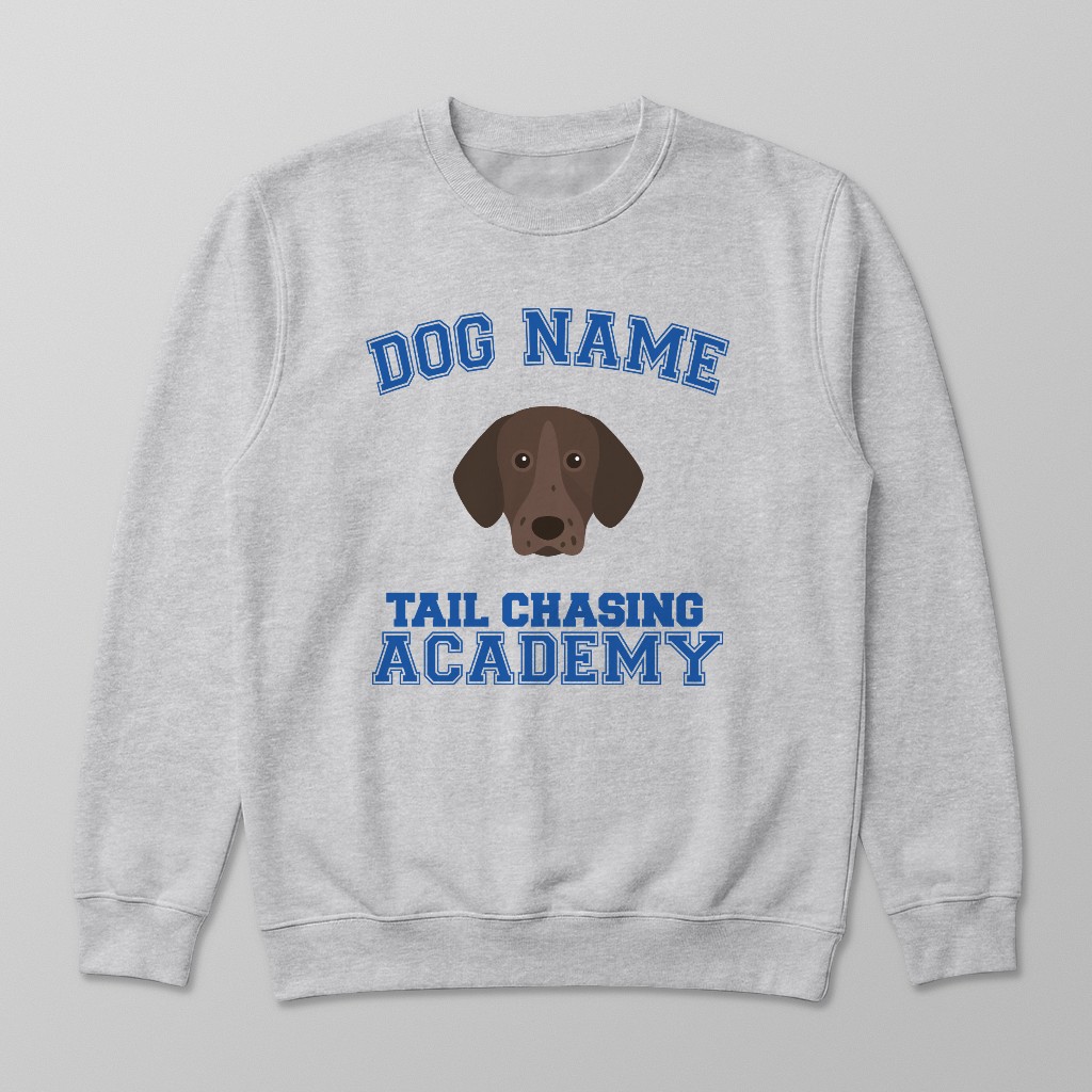 Tail Chasing Academy: Personalized {breedFullName} Sweatshirt