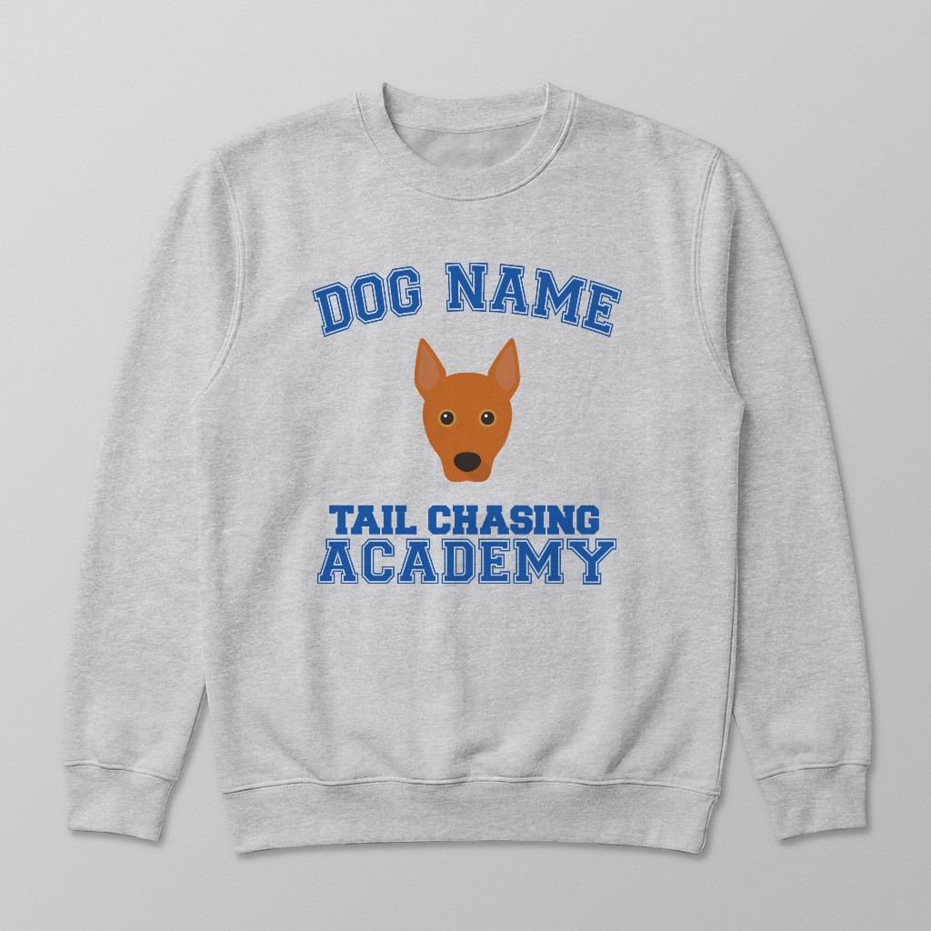 Tail Chasing Academy: Personalized {breedFullName} Sweatshirt