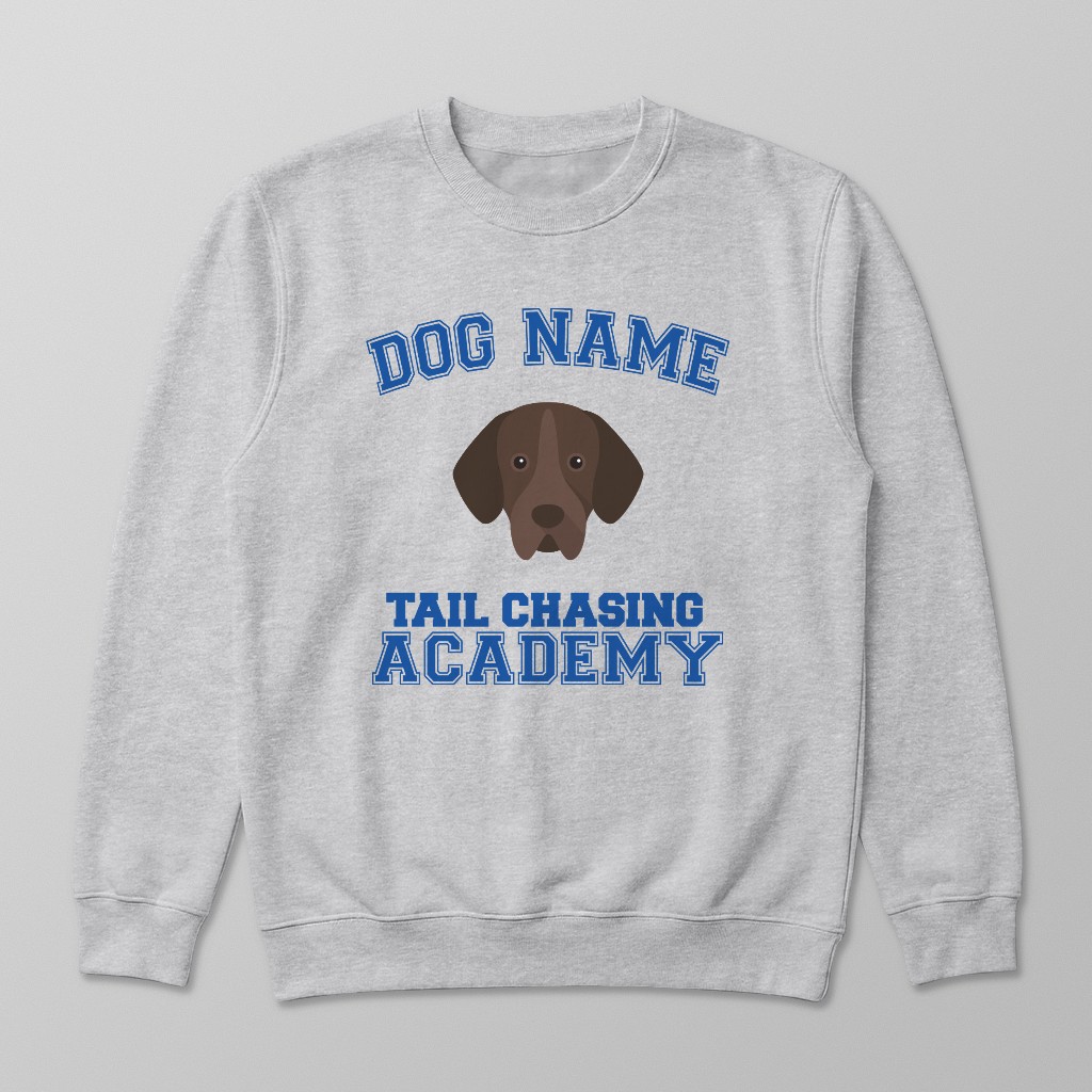 Tail Chasing Academy: Personalized {breedFullName} Sweatshirt