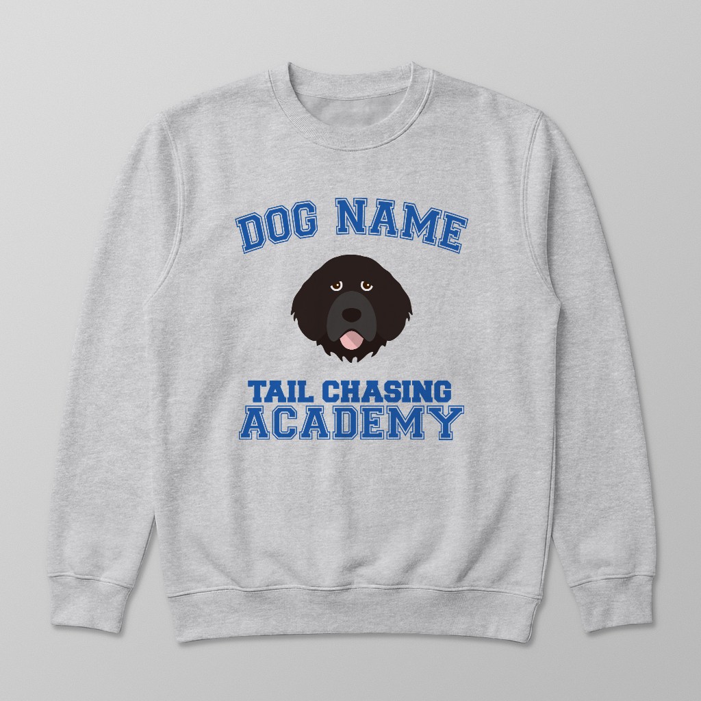 Tail Chasing Academy: Personalized {breedFullName} Sweatshirt
