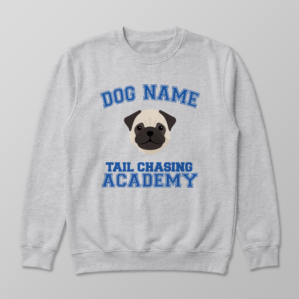 Tail Chasing Academy: Personalized {breedFullName} Sweatshirt
