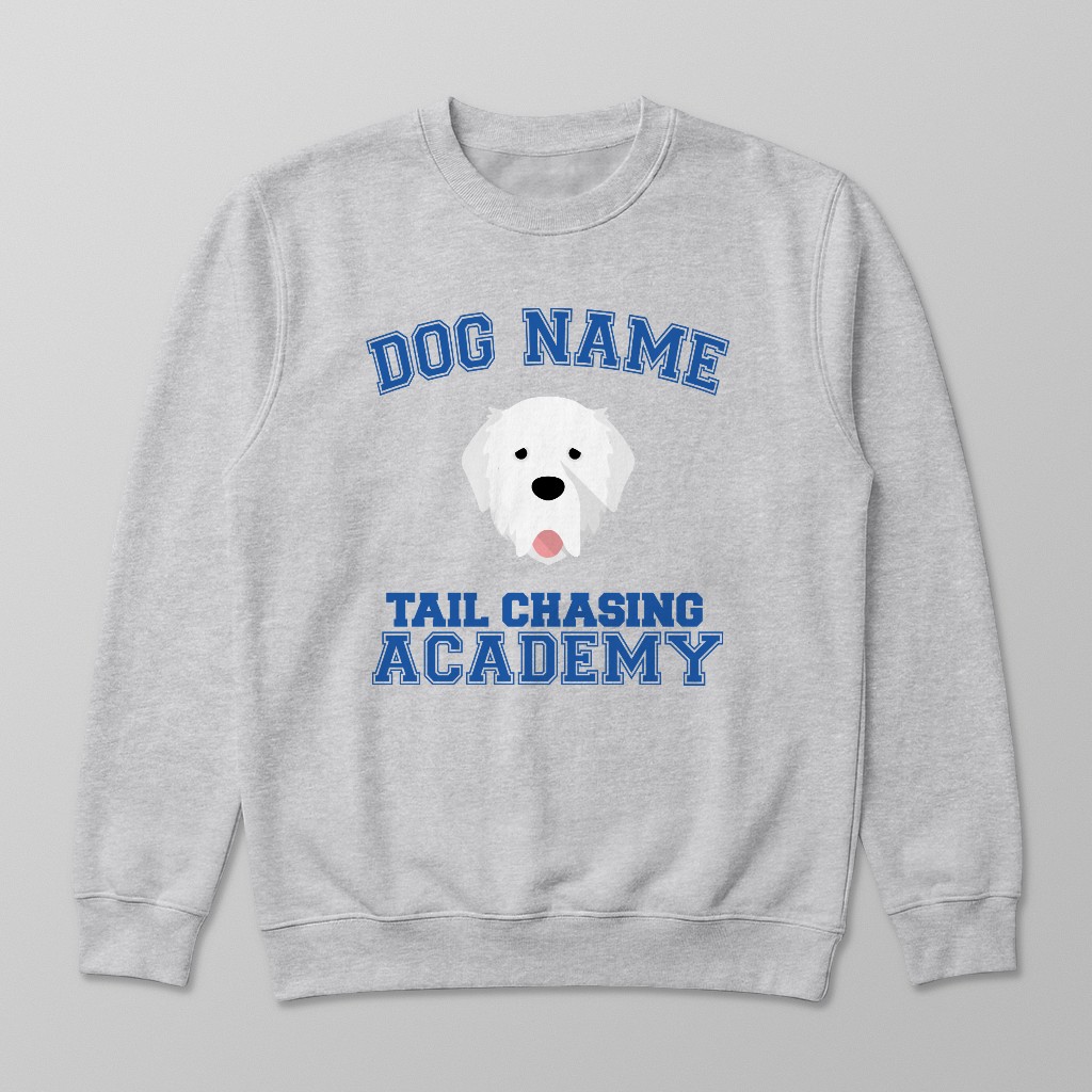 Tail Chasing Academy: Personalized {breedFullName} Sweatshirt