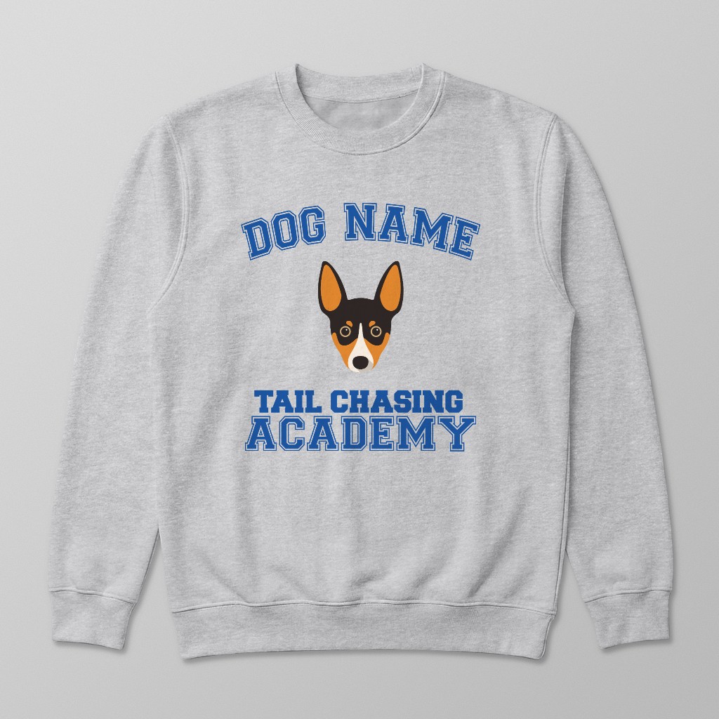 Tail Chasing Academy: Personalized {breedFullName} Sweatshirt