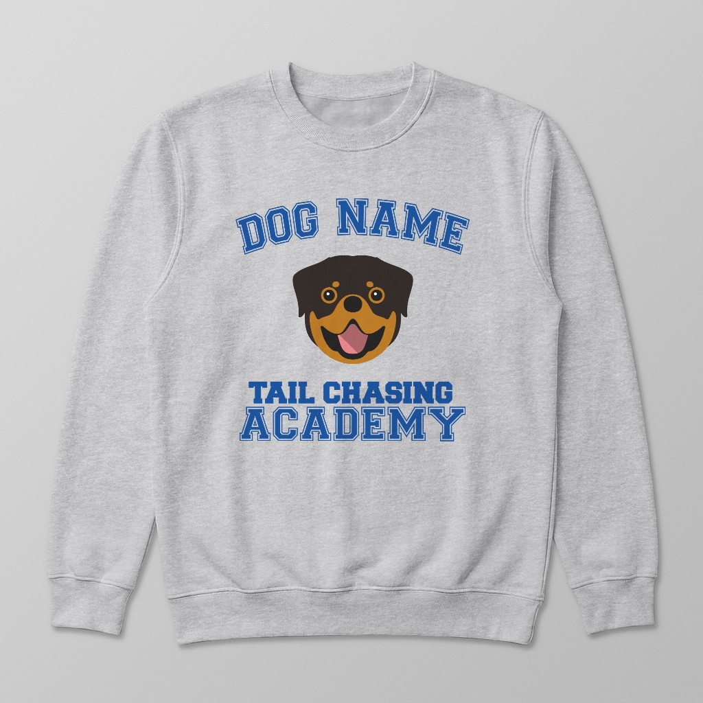 Tail Chasing Academy: Personalized {breedFullName} Sweatshirt