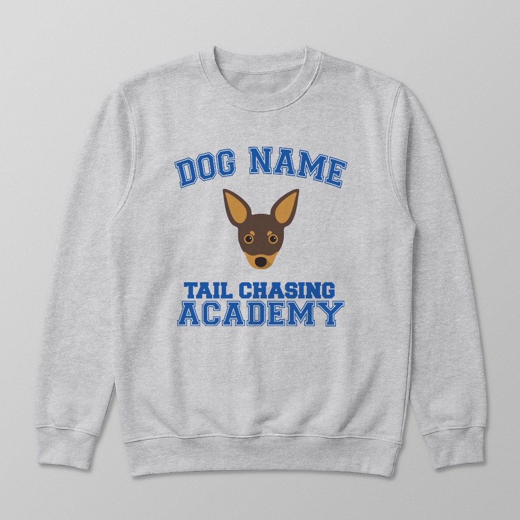Tail Chasing Academy: Personalized {breedFullName} Sweatshirt