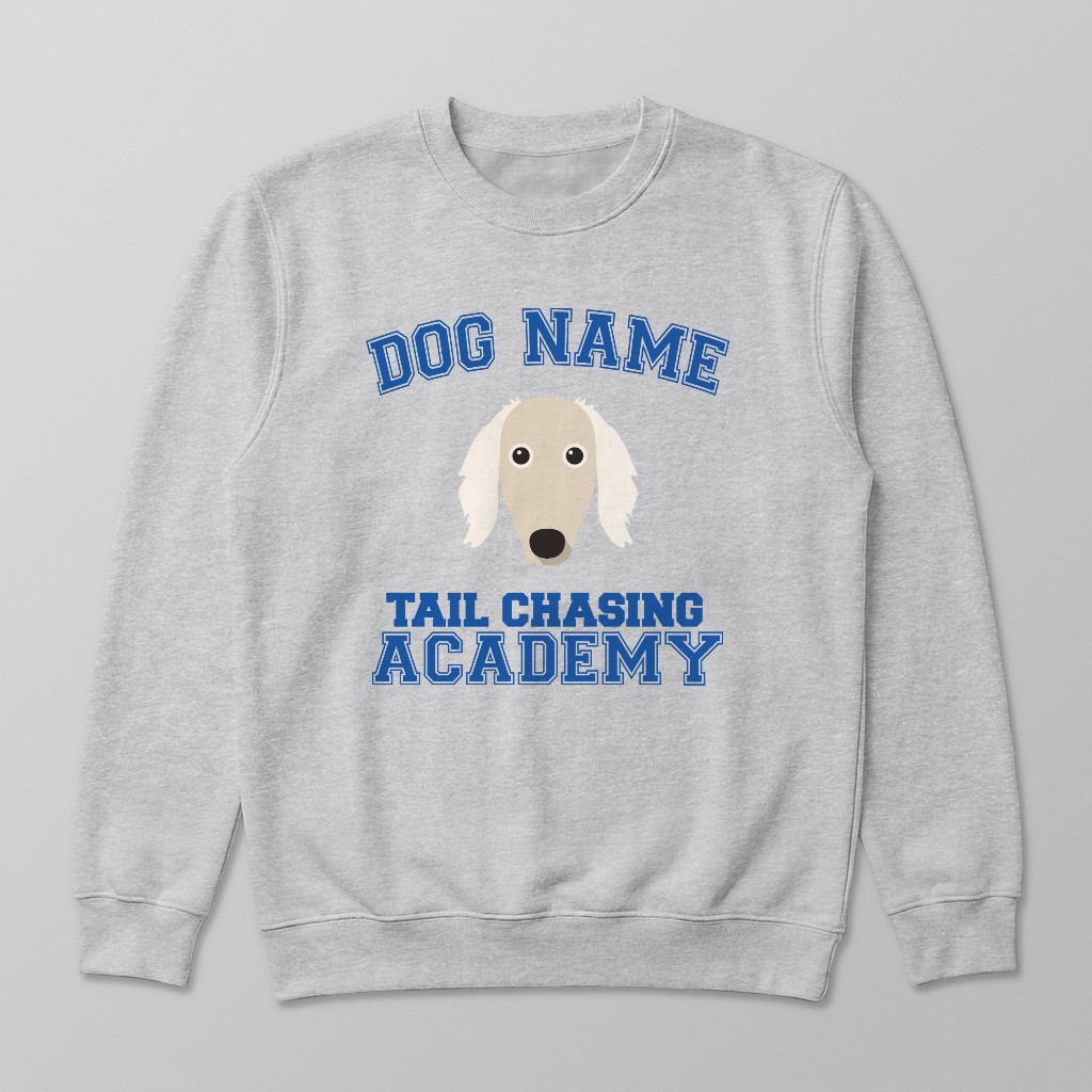 Tail Chasing Academy: Personalized {breedFullName} Sweatshirt