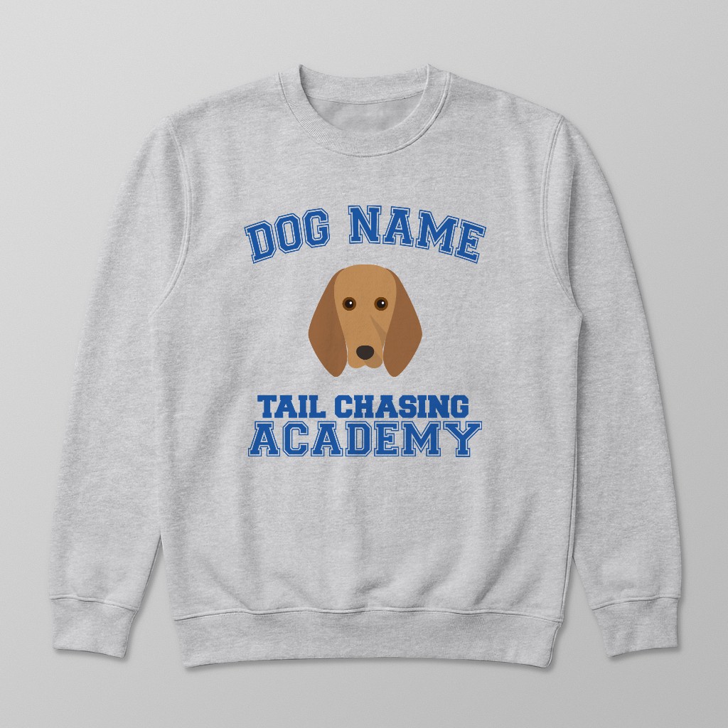 Tail Chasing Academy: Personalized {breedFullName} Sweatshirt