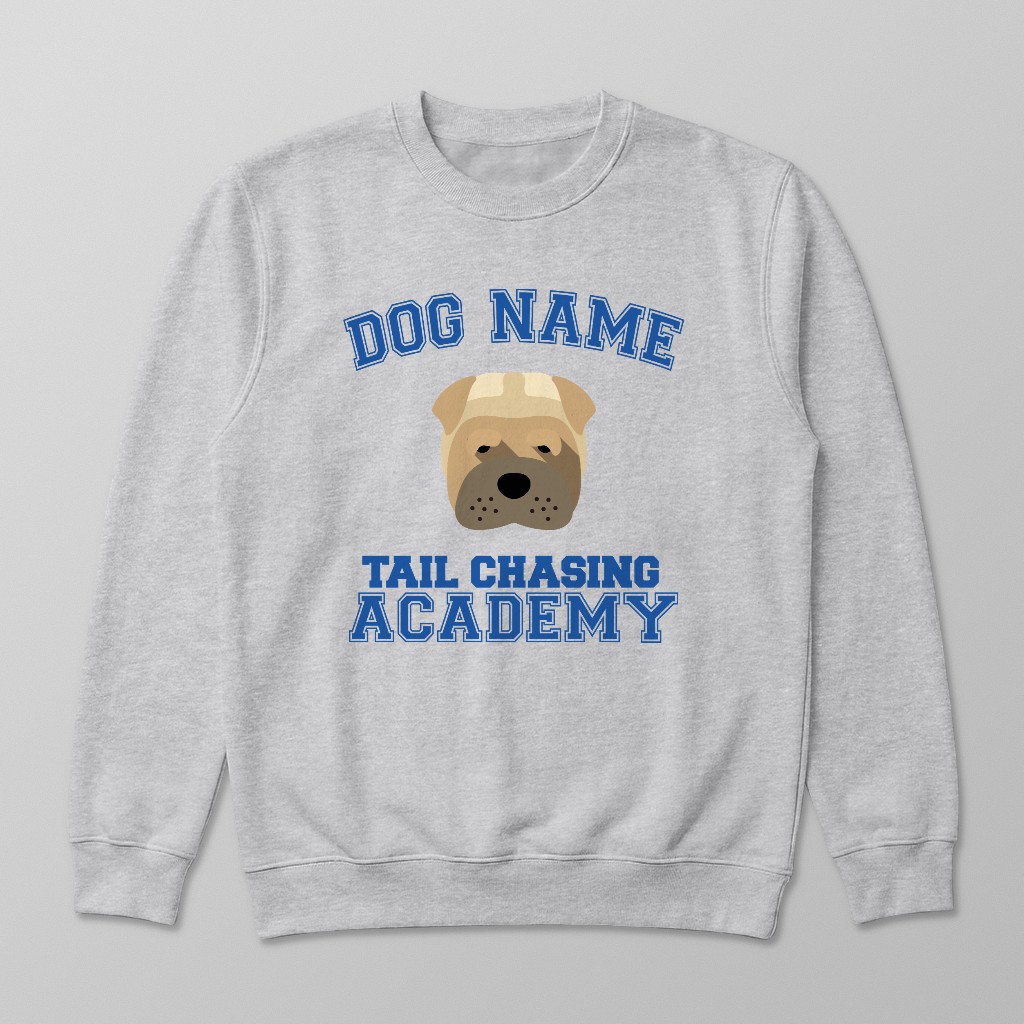 Tail Chasing Academy: Personalized {breedFullName} Sweatshirt