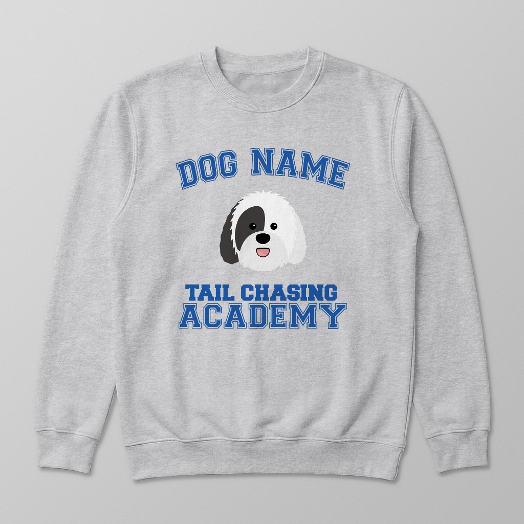 Tail Chasing Academy: Personalized {breedFullName} Sweatshirt