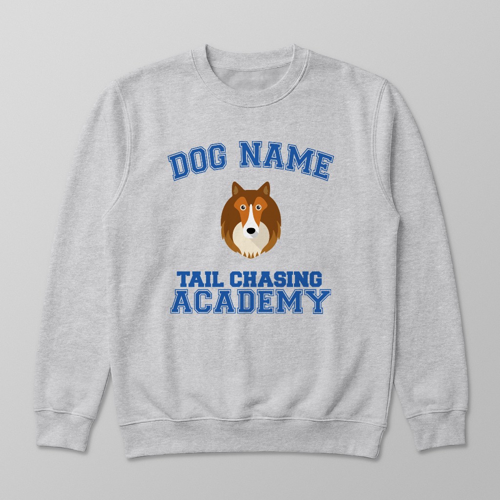 Tail Chasing Academy: Personalized {breedFullName} Sweatshirt