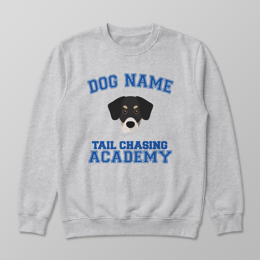 Tail Chasing Academy: Personalized {breedFullName} Sweatshirt