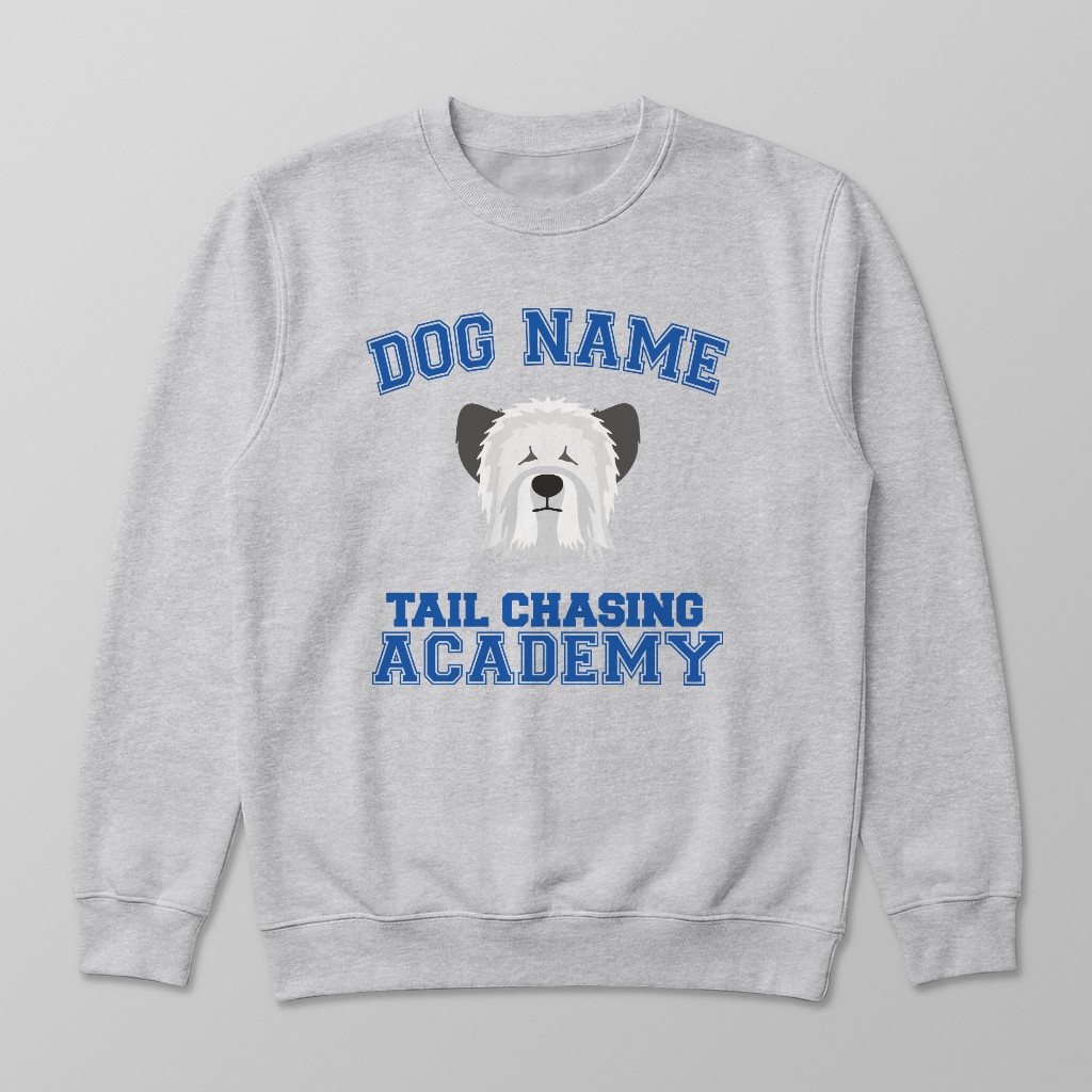 Tail Chasing Academy: Personalized {breedFullName} Sweatshirt