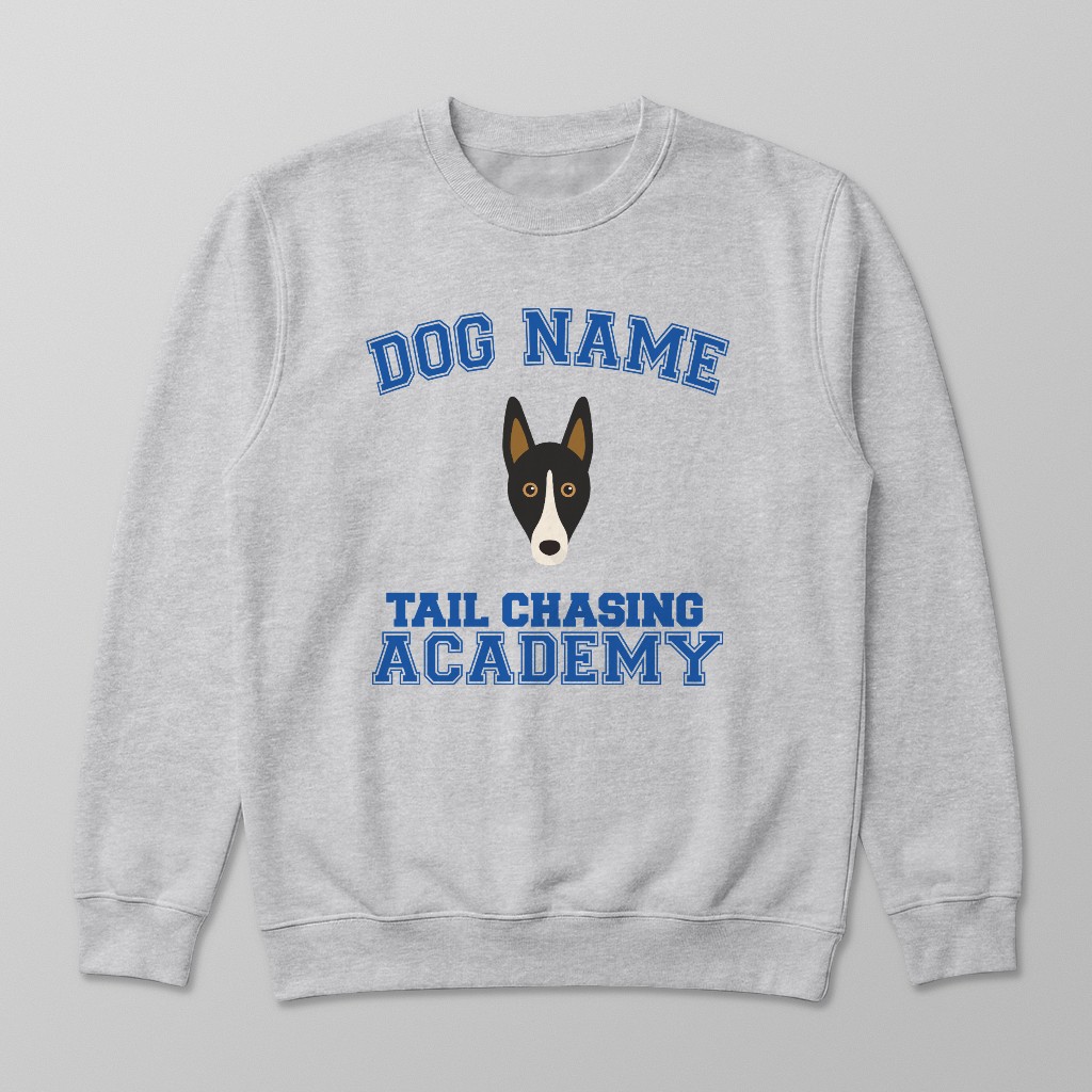 Tail Chasing Academy: Personalized {breedFullName} Sweatshirt