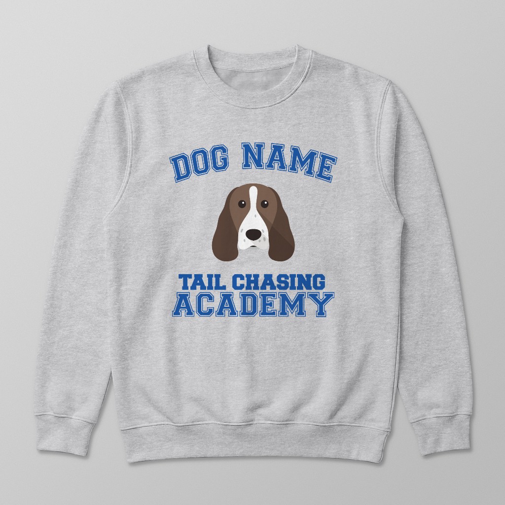 Tail Chasing Academy: Personalized {breedFullName} Sweatshirt