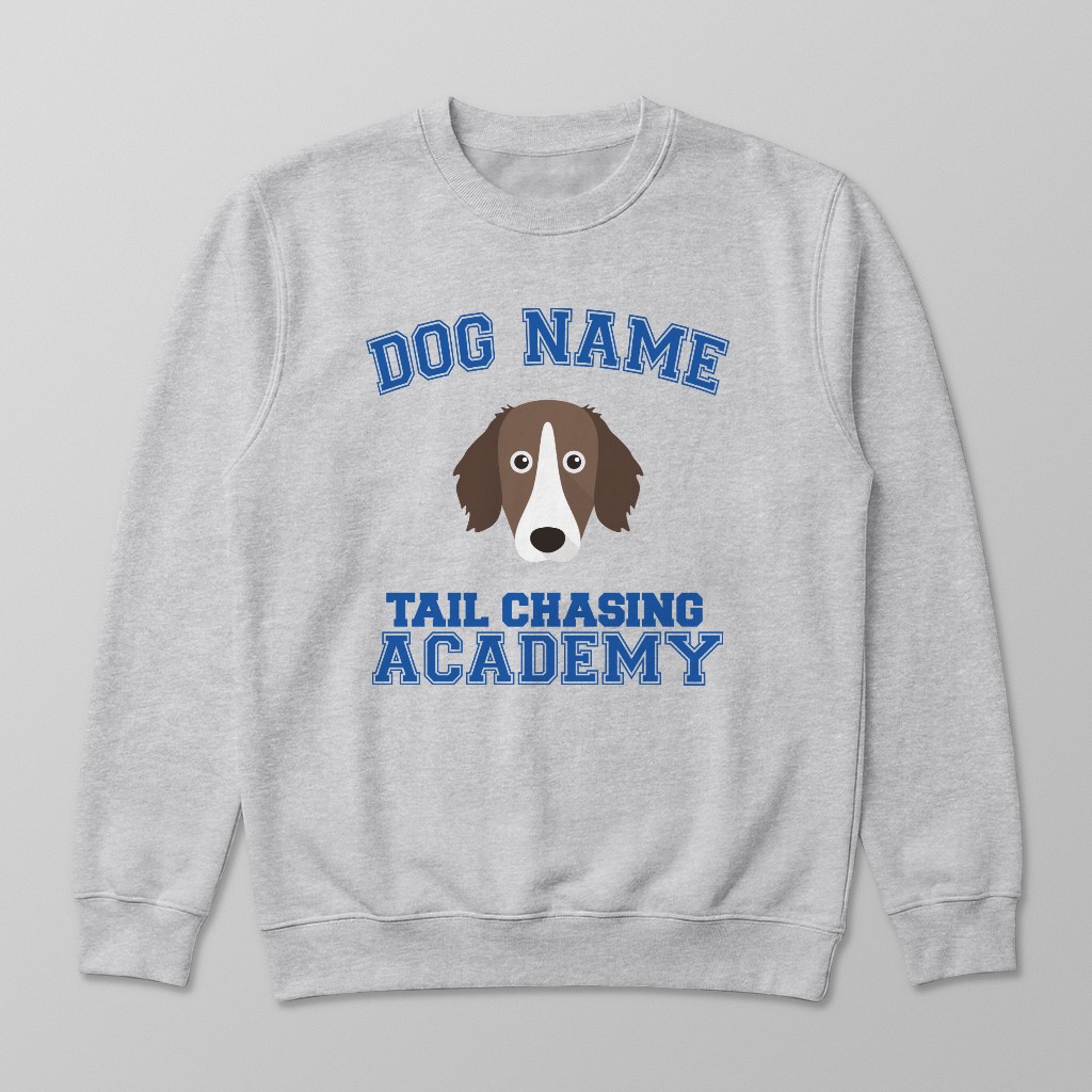 Tail Chasing Academy: Personalized {breedFullName} Sweatshirt
