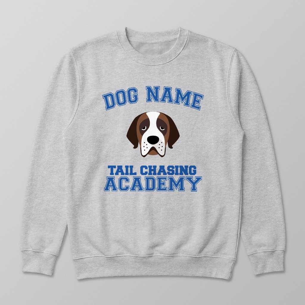 Tail Chasing Academy: Personalized {breedFullName} Sweatshirt