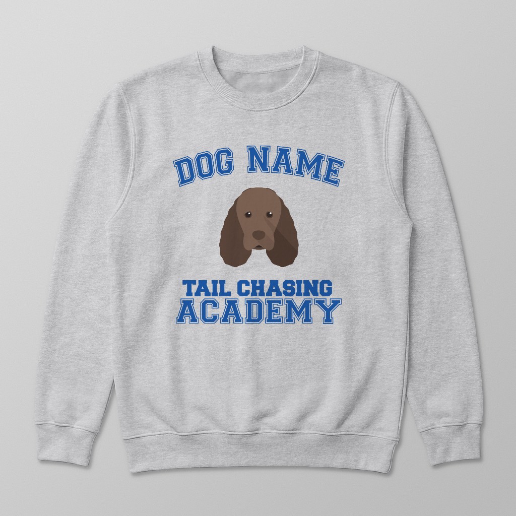 Tail Chasing Academy: Personalized {breedFullName} Sweatshirt