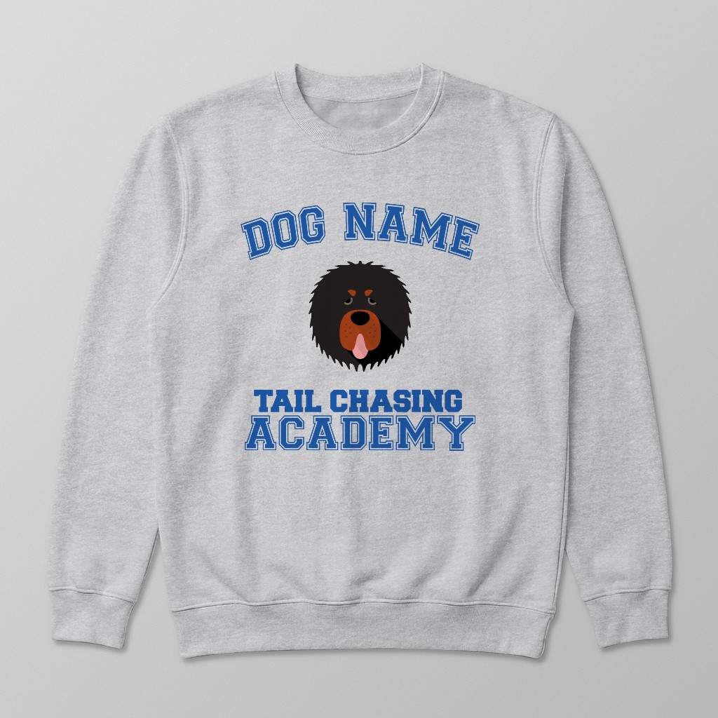 Tail Chasing Academy: Personalized {breedFullName} Sweatshirt