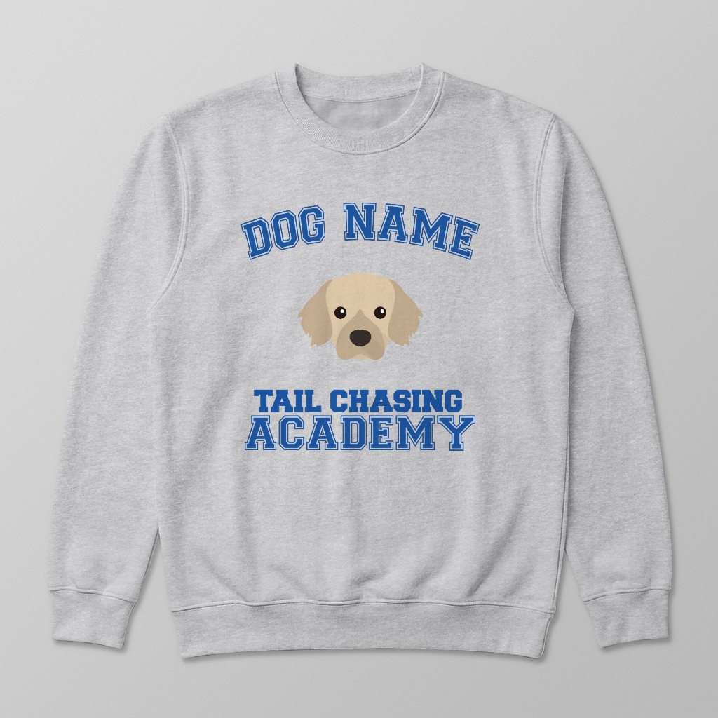 Tail Chasing Academy: Personalized {breedFullName} Sweatshirt
