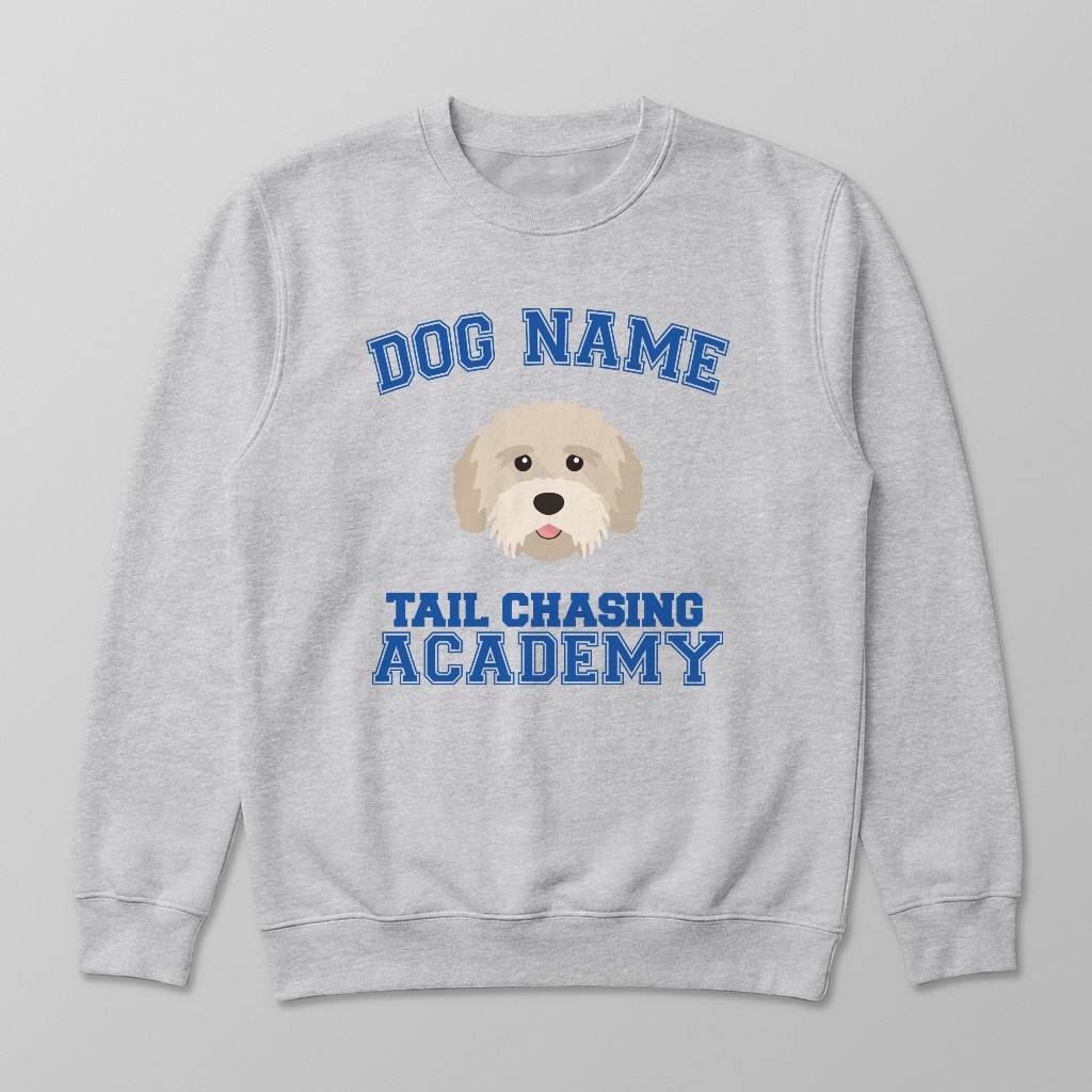 Tail Chasing Academy: Personalized {breedFullName} Sweatshirt