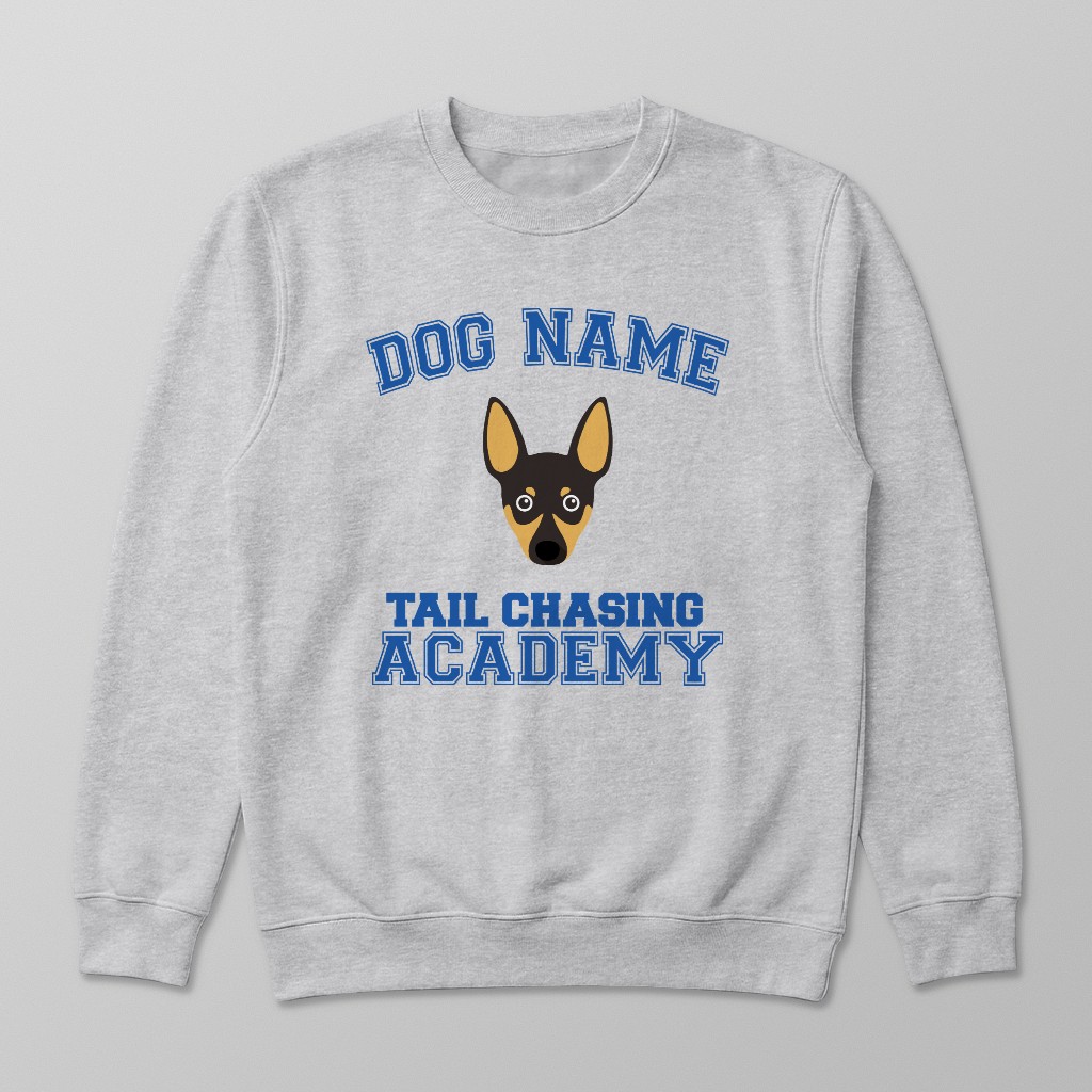 Tail Chasing Academy: Personalized {breedFullName} Sweatshirt