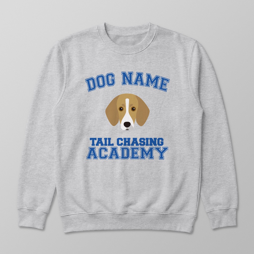 Tail Chasing Academy: Personalized {breedFullName} Sweatshirt