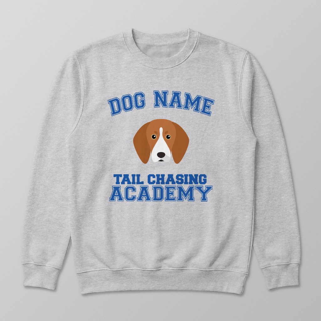 Tail Chasing Academy: Personalized {breedFullName} Sweatshirt
