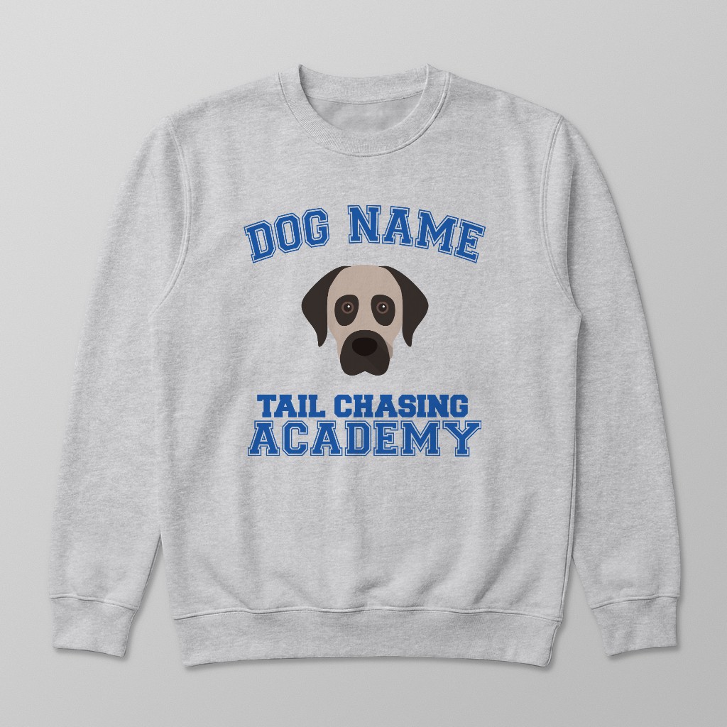 Tail Chasing Academy: Personalized {breedFullName} Sweatshirt