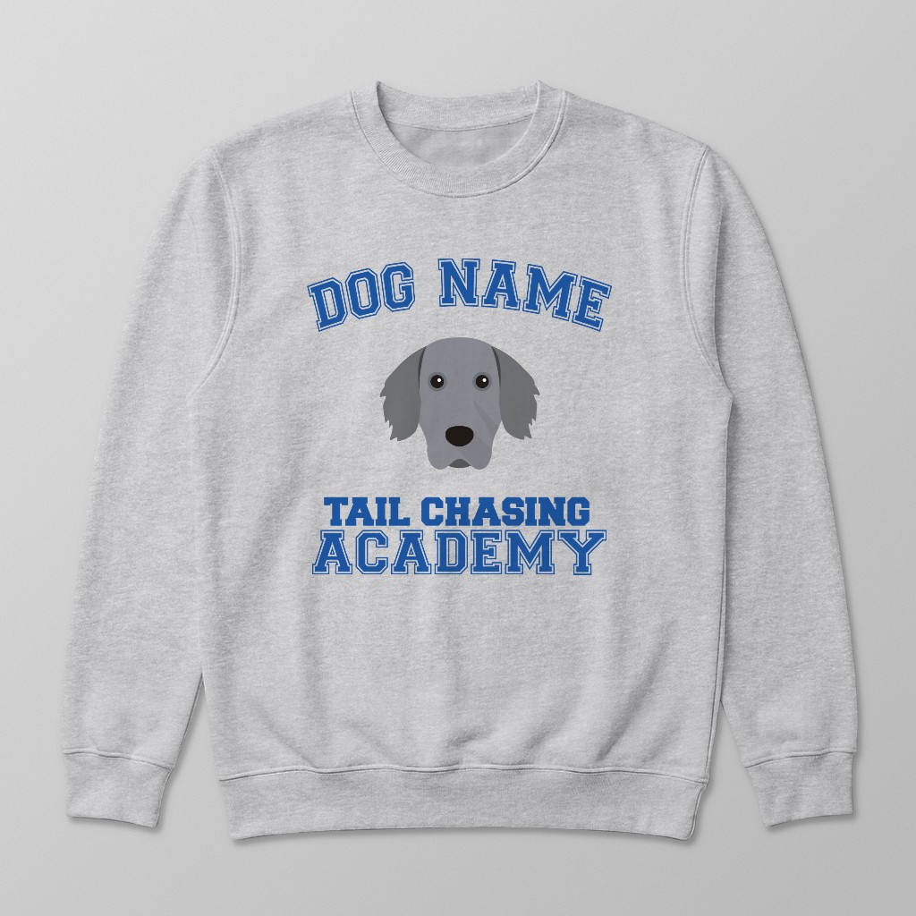 Tail Chasing Academy: Personalized {breedFullName} Sweatshirt