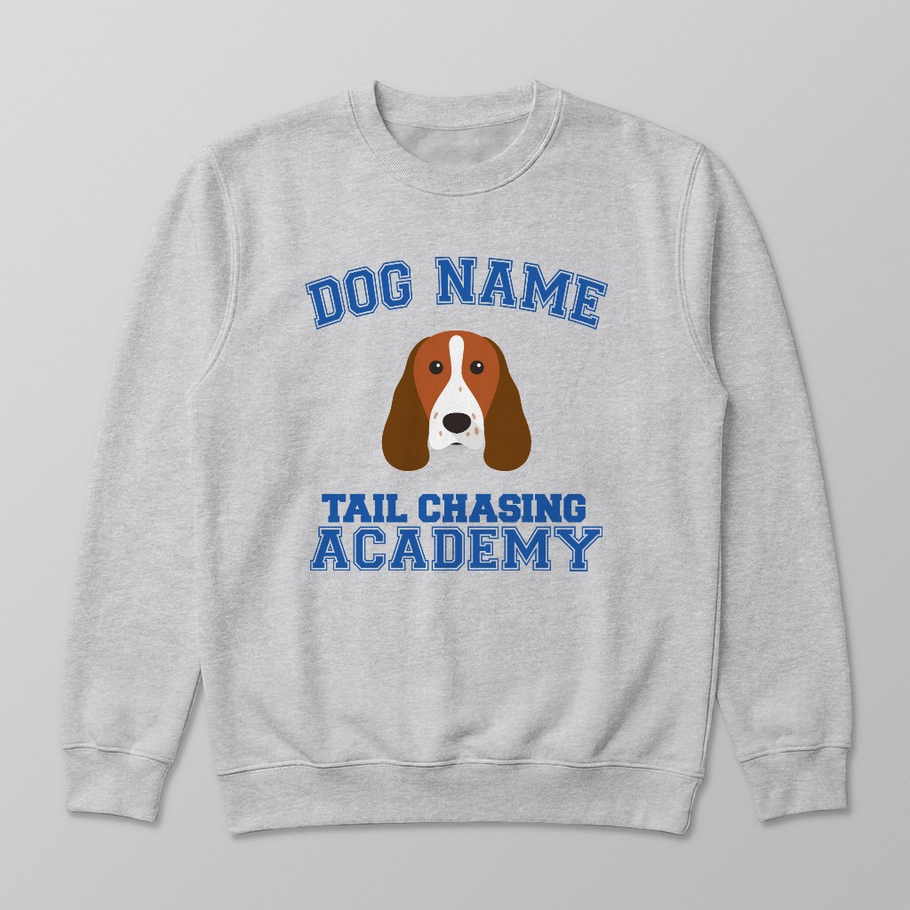 Tail Chasing Academy: Personalized {breedFullName} Sweatshirt