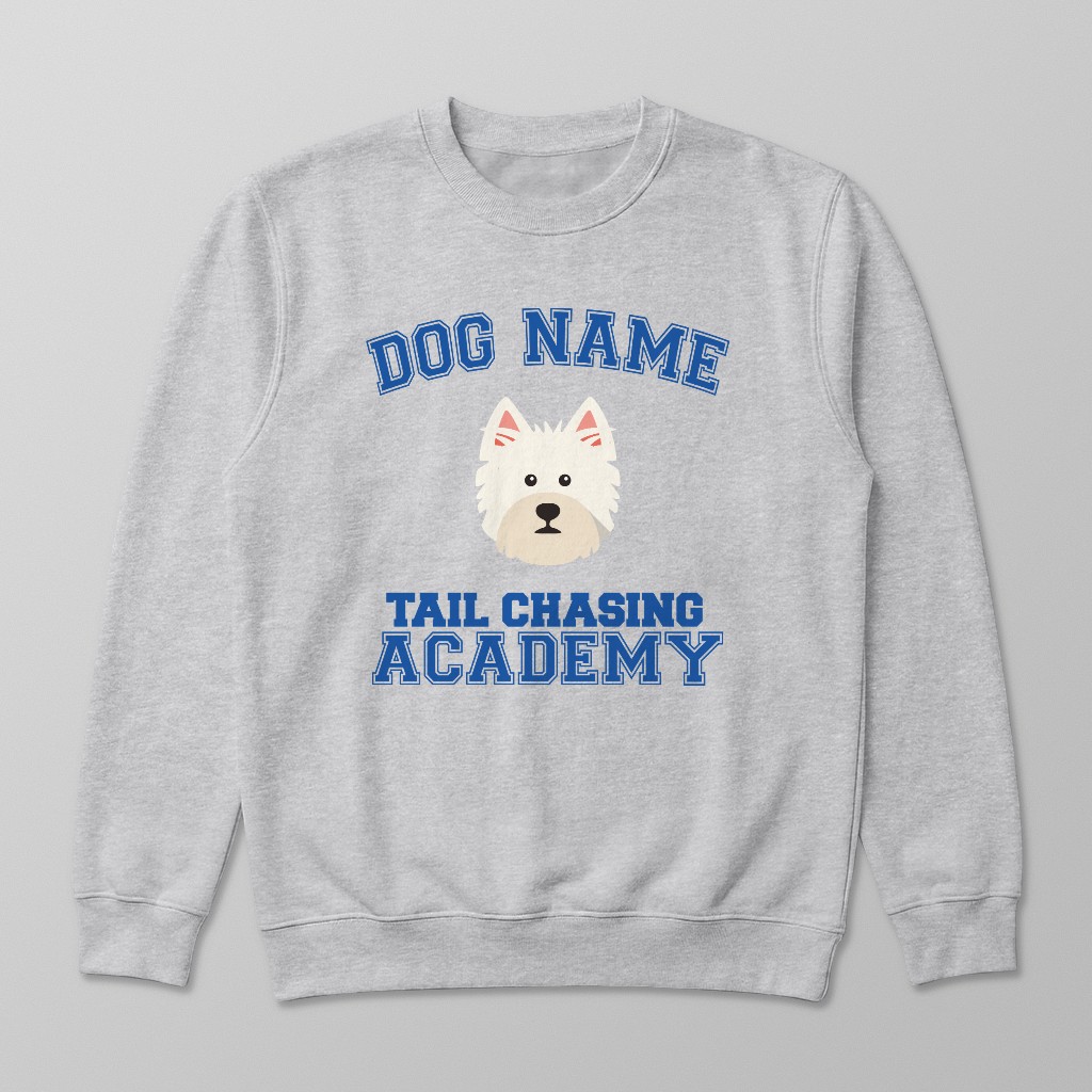 Tail Chasing Academy: Personalized {breedFullName} Sweatshirt