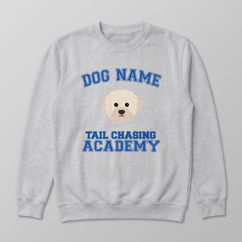 Tail Chasing Academy: Personalized {breedFullName} Sweatshirt