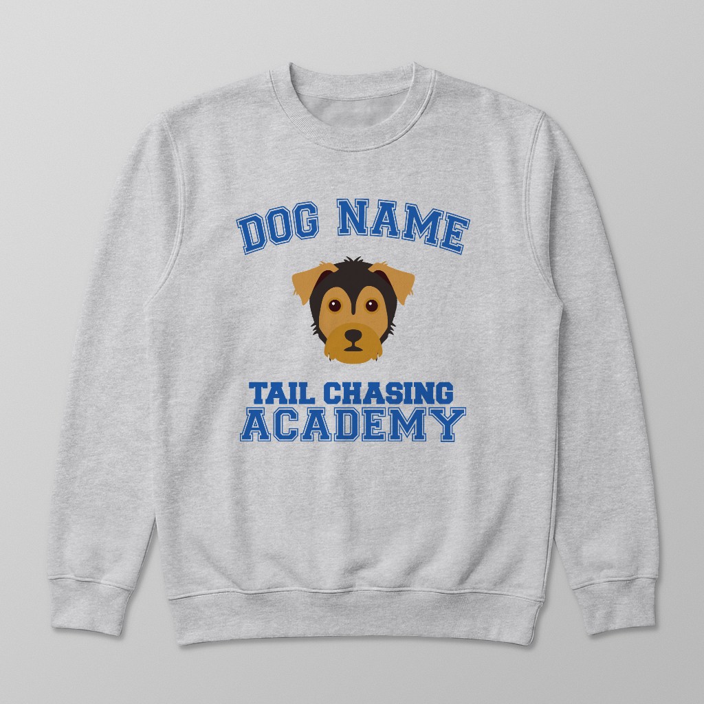 Tail Chasing Academy: Personalized {breedFullName} Sweatshirt