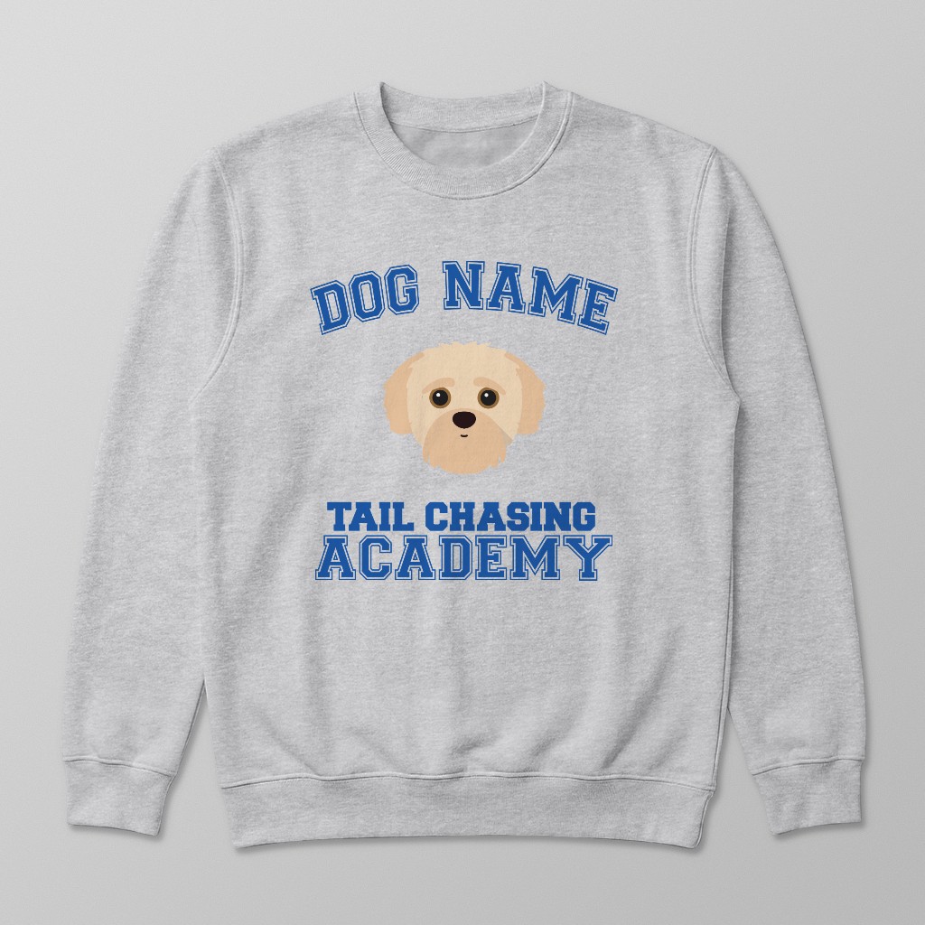 Tail Chasing Academy: Personalized {breedFullName} Sweatshirt