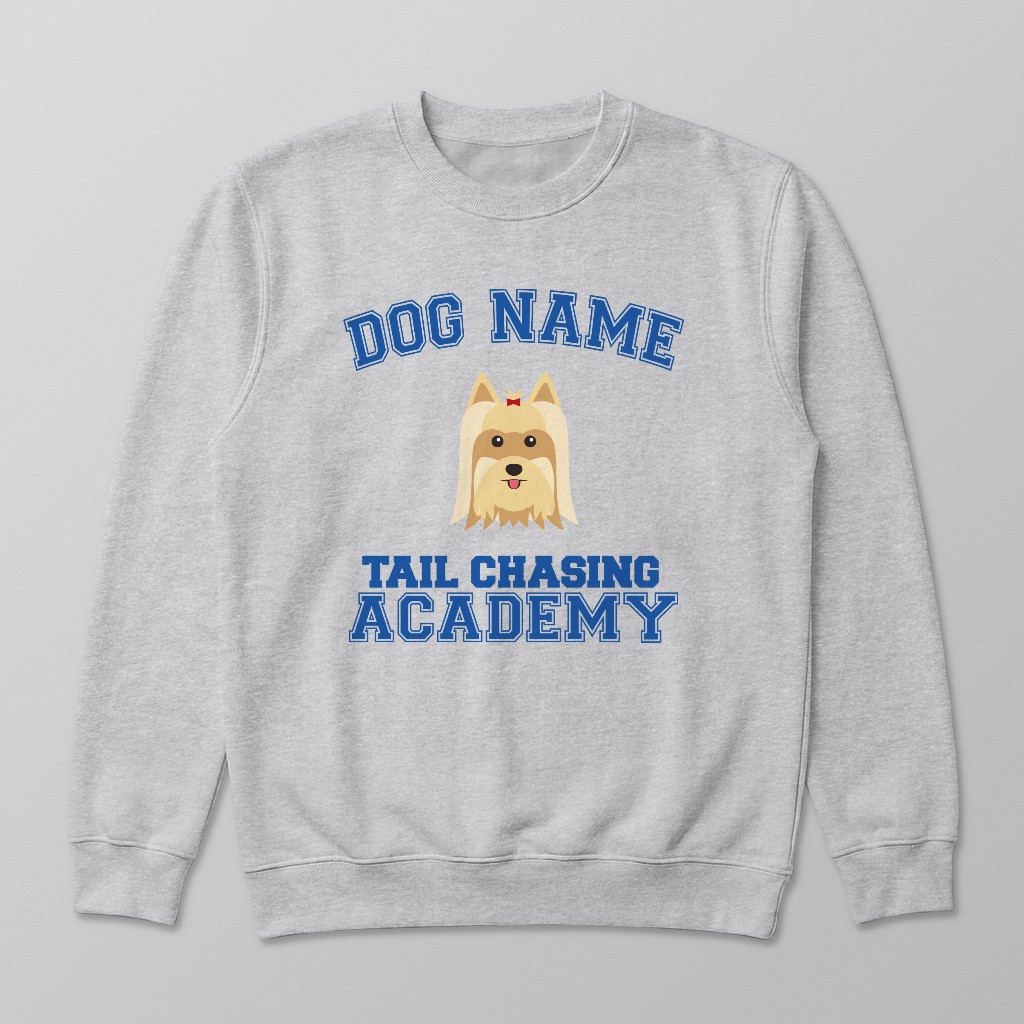 Tail Chasing Academy: Personalized {breedFullName} Sweatshirt