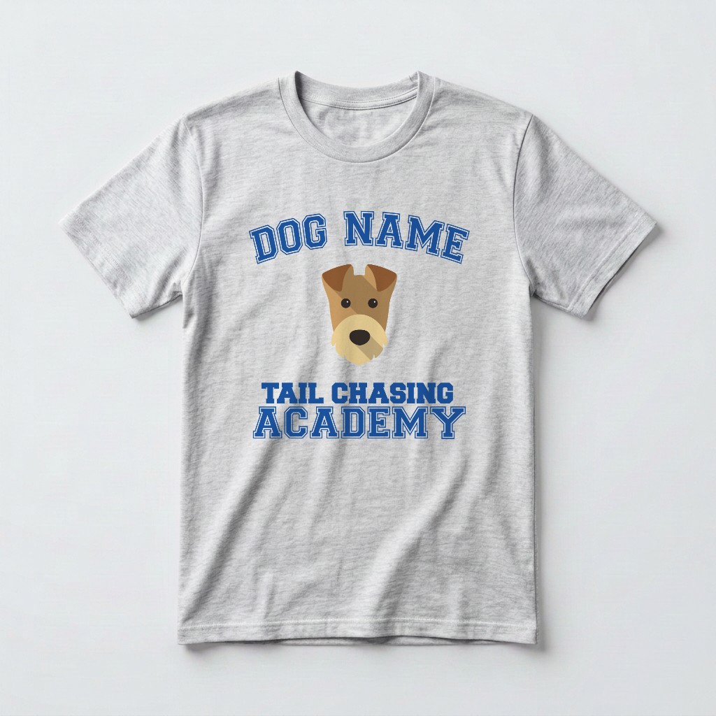 Tail Chasing Academy: Personalized {breedFullName} T-Shirt