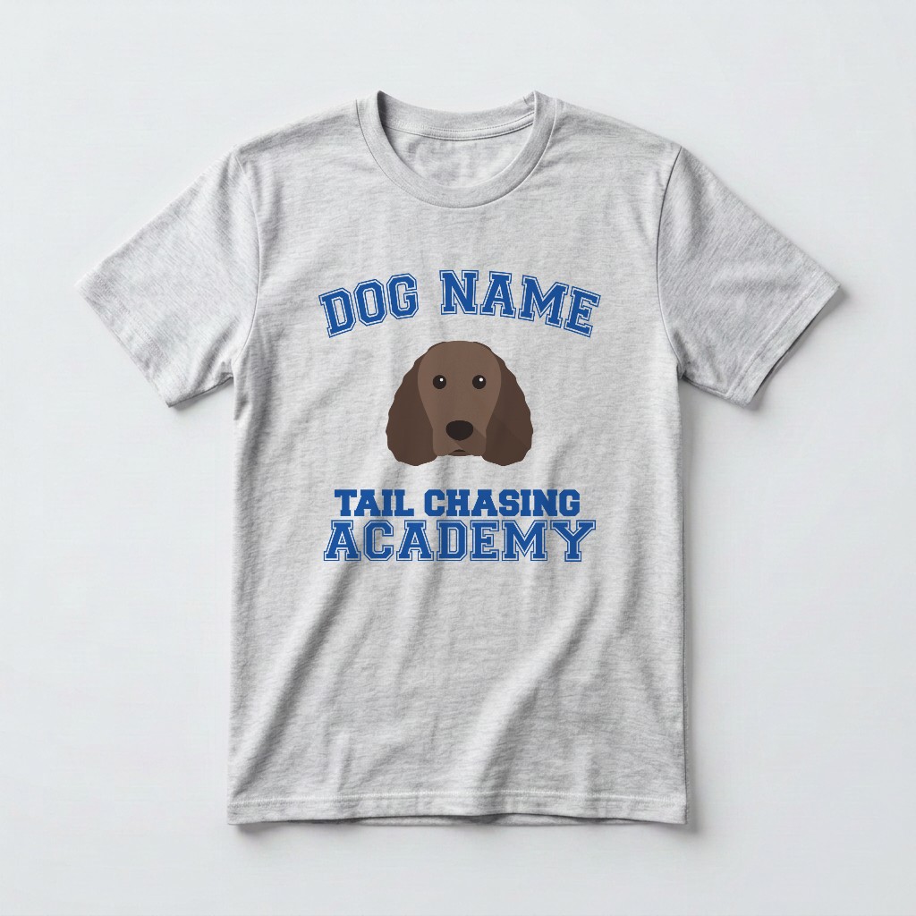 Tail Chasing Academy: Personalized {breedFullName} T-Shirt